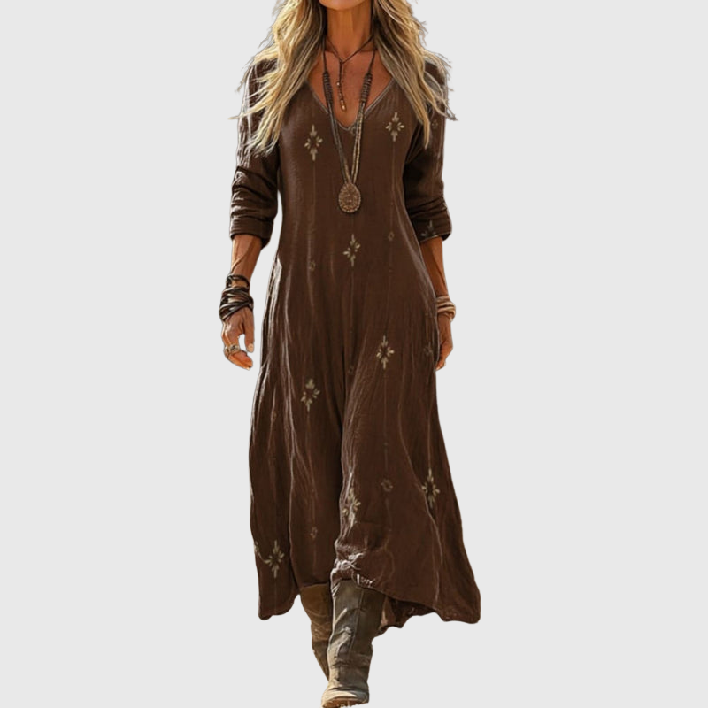 Tinsley | Langärmliges Vintage Freizeitkleid