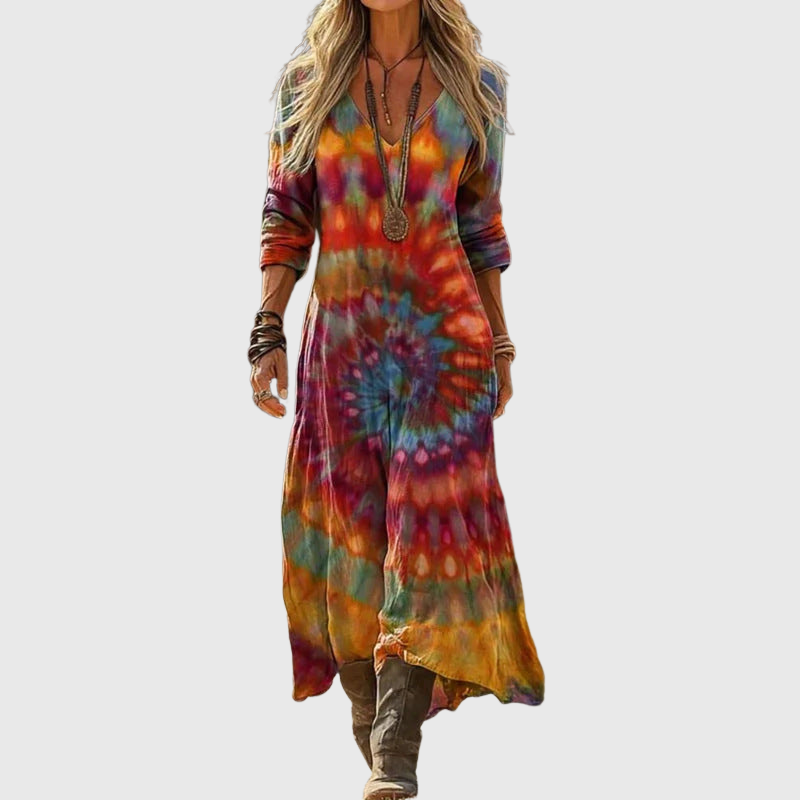 Tinsley | Langärmliges Vintage Freizeitkleid