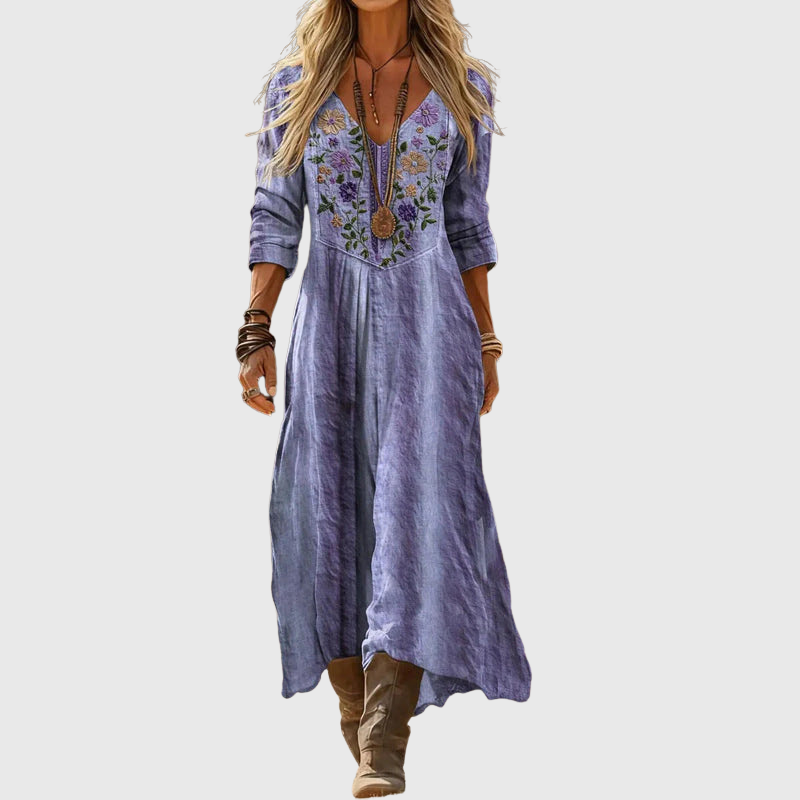 Tinsley | Langärmliges Vintage Freizeitkleid