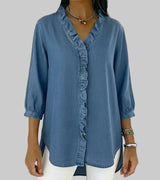 Abigail™ Elegante Denim-Bluse