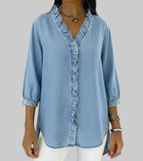 Abigail™ Elegante Denim-Bluse