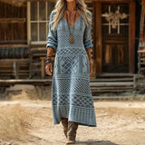 Tinsley | Langärmliges Vintage Freizeitkleid