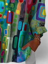 Jessica | Elegante geometrische Musterbluse